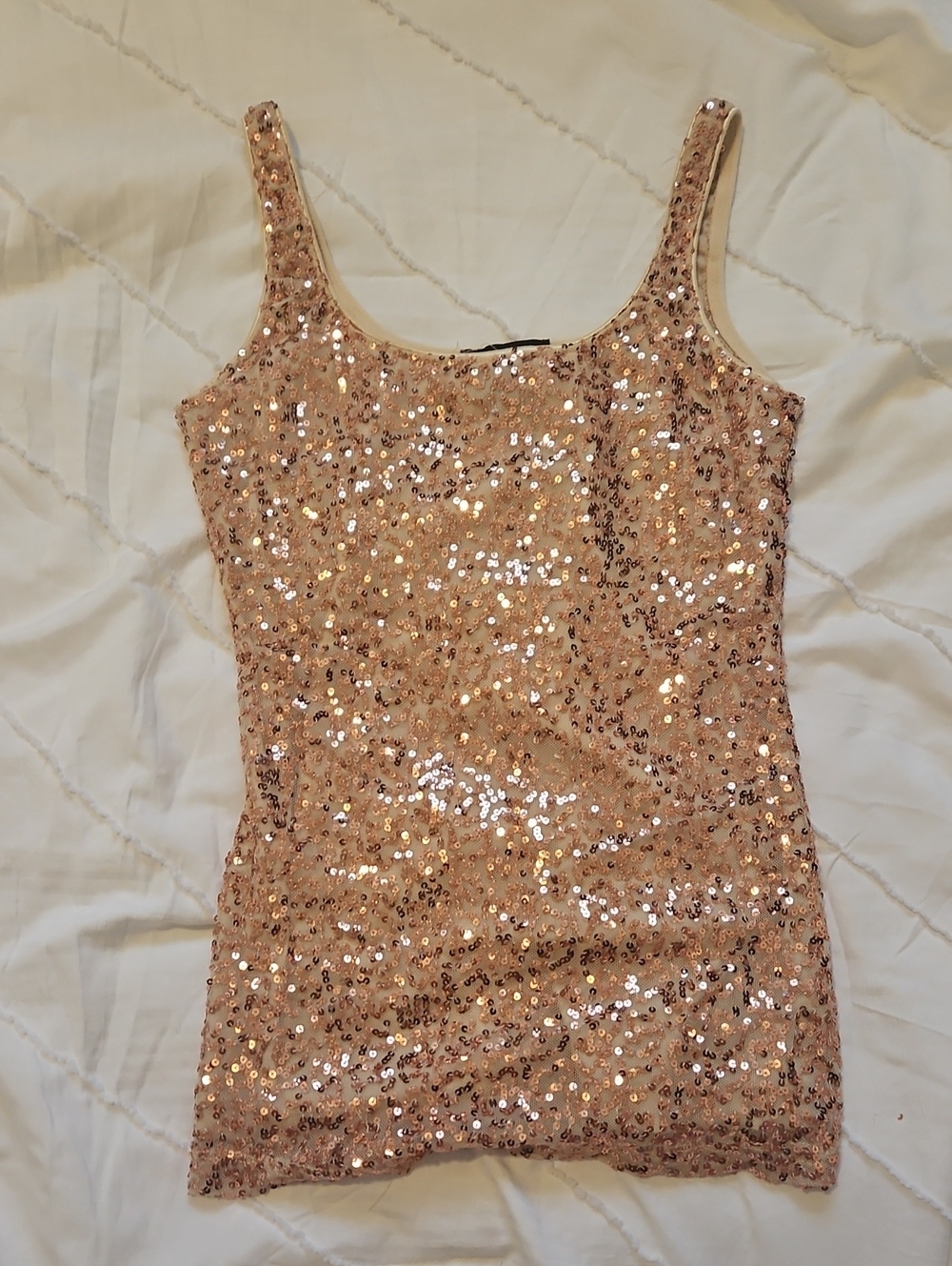 Indigenous Rose Gold Sequin Tank